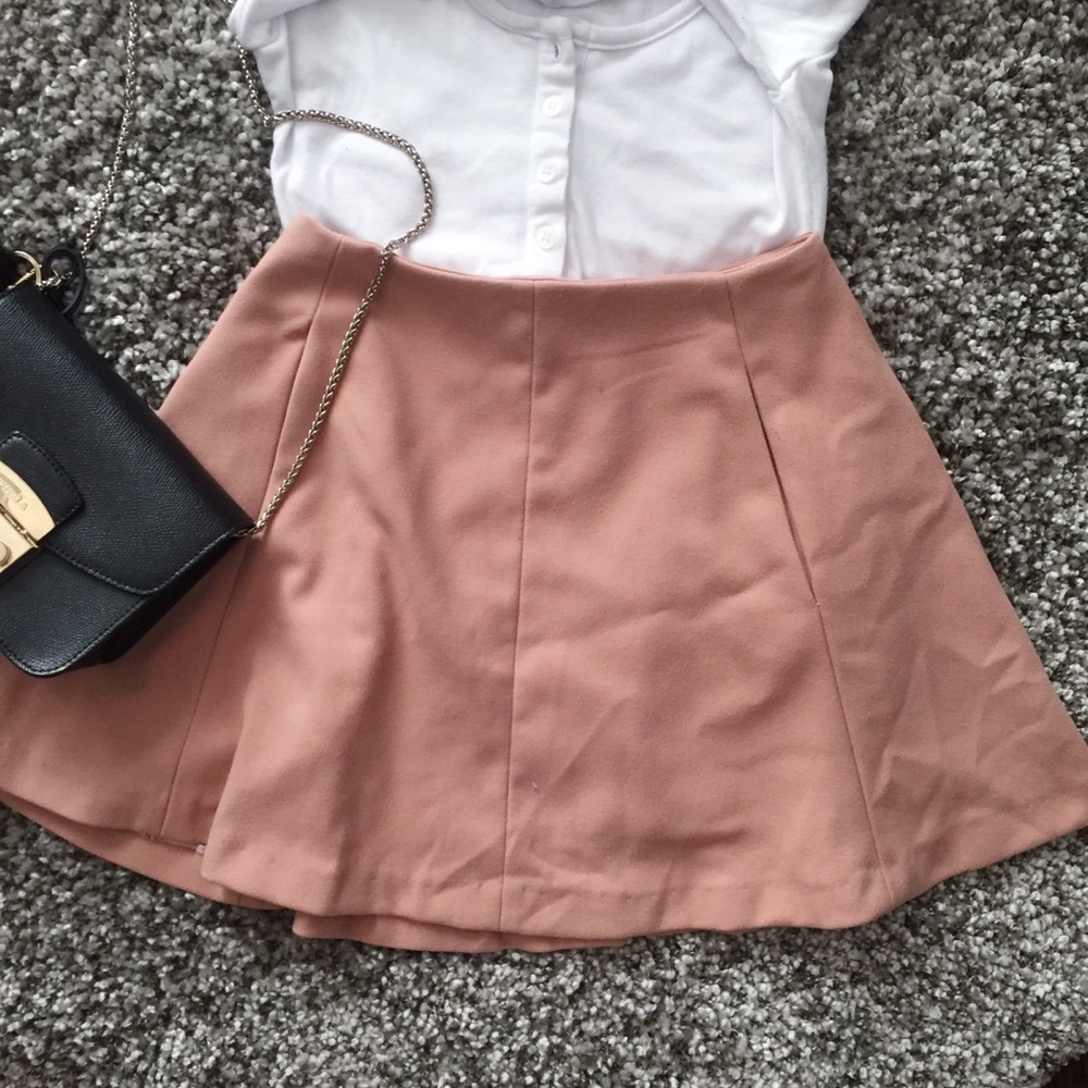 Blush Mini A-line Skirt - Picture 2 of 3